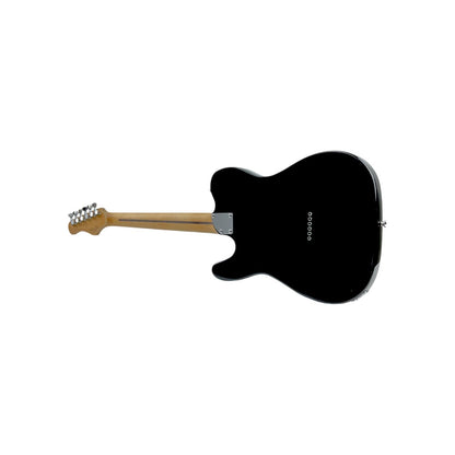 STAGG E-Gitarre Gitarre Vintage T Paulownia hochglänzend Schwarz