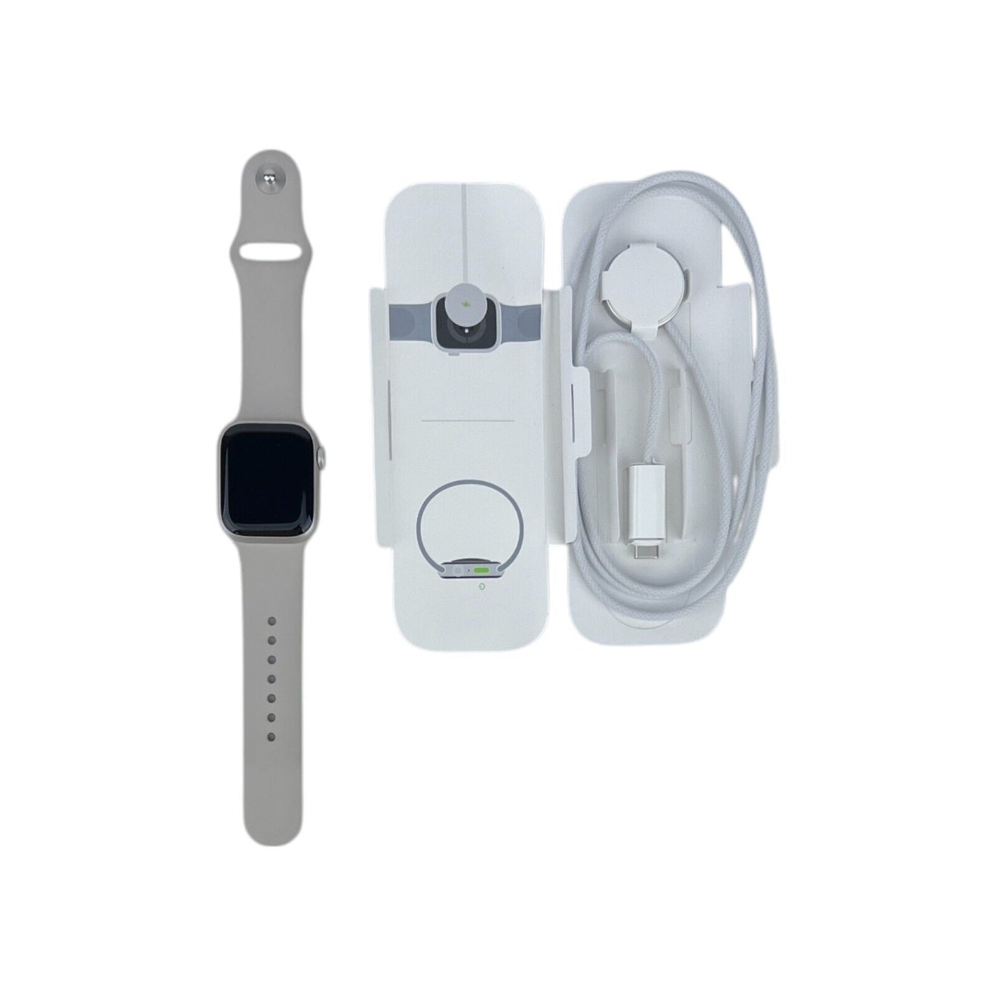 Apple Watch 9 GPS Aluminium Polarstern 41 mm Sportarmband Polarstern