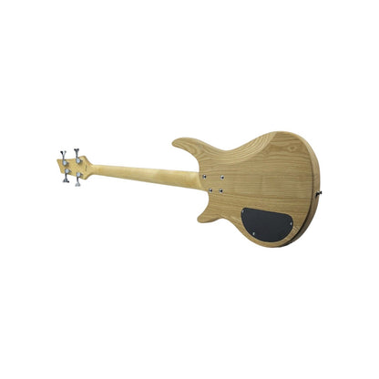 STAGG E-Bassgitarre Gitarre Fretless Stagg „Fusion massiv Esche