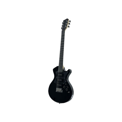 STAGG E-Gitarre Gitarre Silveray Serie massivem Erlenkorpus Schwarz