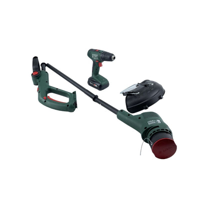 Bosch Akku-Rasentrimmer Easydrill & Akku Bohrschrauber Easygrasscut Set Garten