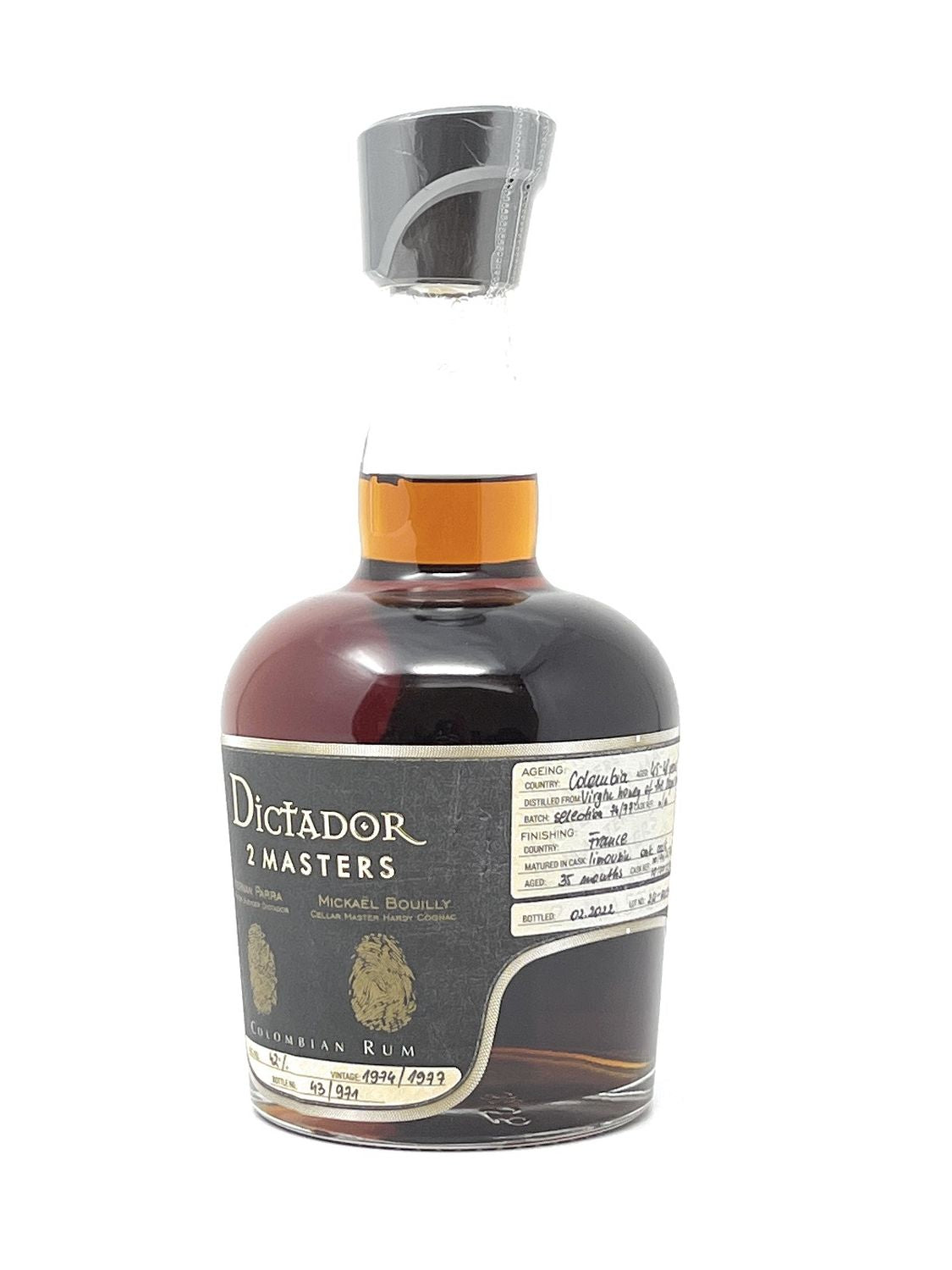 Dictador 2 Masters Hardy Vintage 1974/1977 Rum 1x 0,7 l  Alkohol 42% vol. | Neu