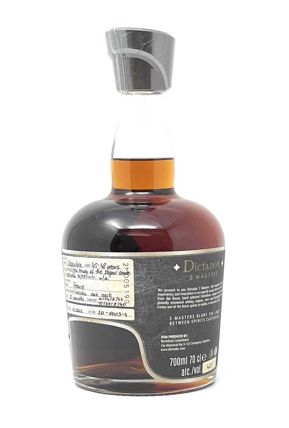Dictador 2 Masters Hardy Vintage 1974/1977 Rum 1x 0,7 l  Alkohol 42% vol. | Neu