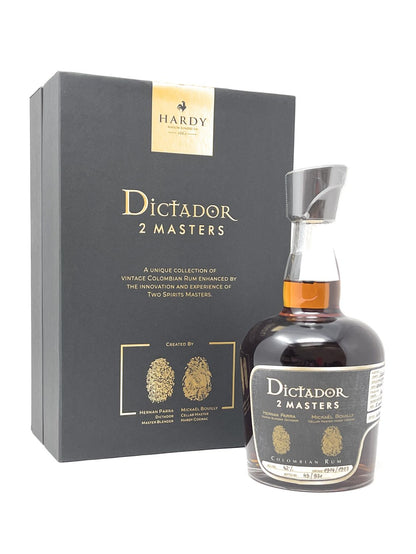 Dictador 2 Masters Hardy Vintage 1974/1977 Rum 1x 0,7 l  Alkohol 42% vol. | Neu