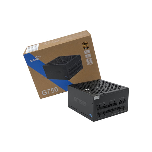 SAMA G750 750W Gaming Netzteil Vollmodular 80 Plus Gold ATX PCIe 5.1 Schwarz | Neu