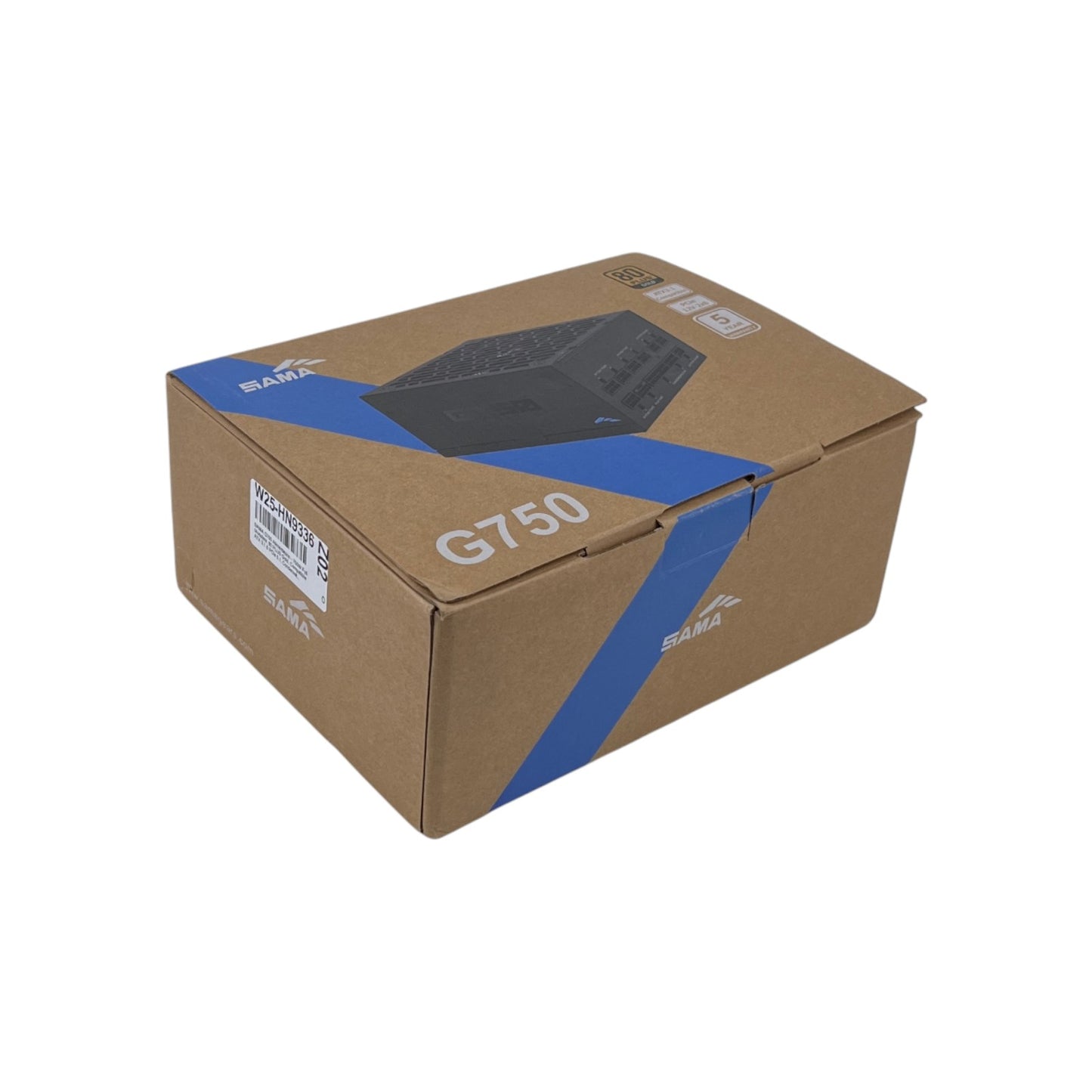 SAMA G750 750W Gaming Netzteil Vollmodular 80 Plus Gold ATX PCIe 5.1 Schwarz | Neu