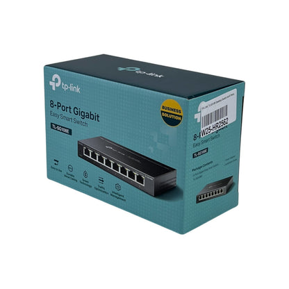 TP-LINK TL-SG108E Desktop Gigabit Easy Smart Switch Netzwerk Switch 8x RJ-45 | Neu