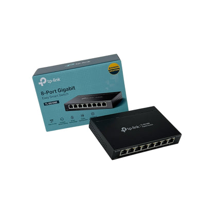 TP-LINK TL-SG108E Desktop Gigabit Easy Smart Switch Netzwerk Switch 8x RJ-45 | Neu