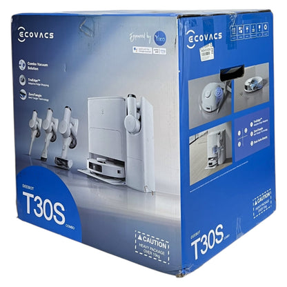 Ecovacs Deebot T30S Combo Saugroboter Wischroboter Absaug-Reinigungsstation Weiß | Retourware