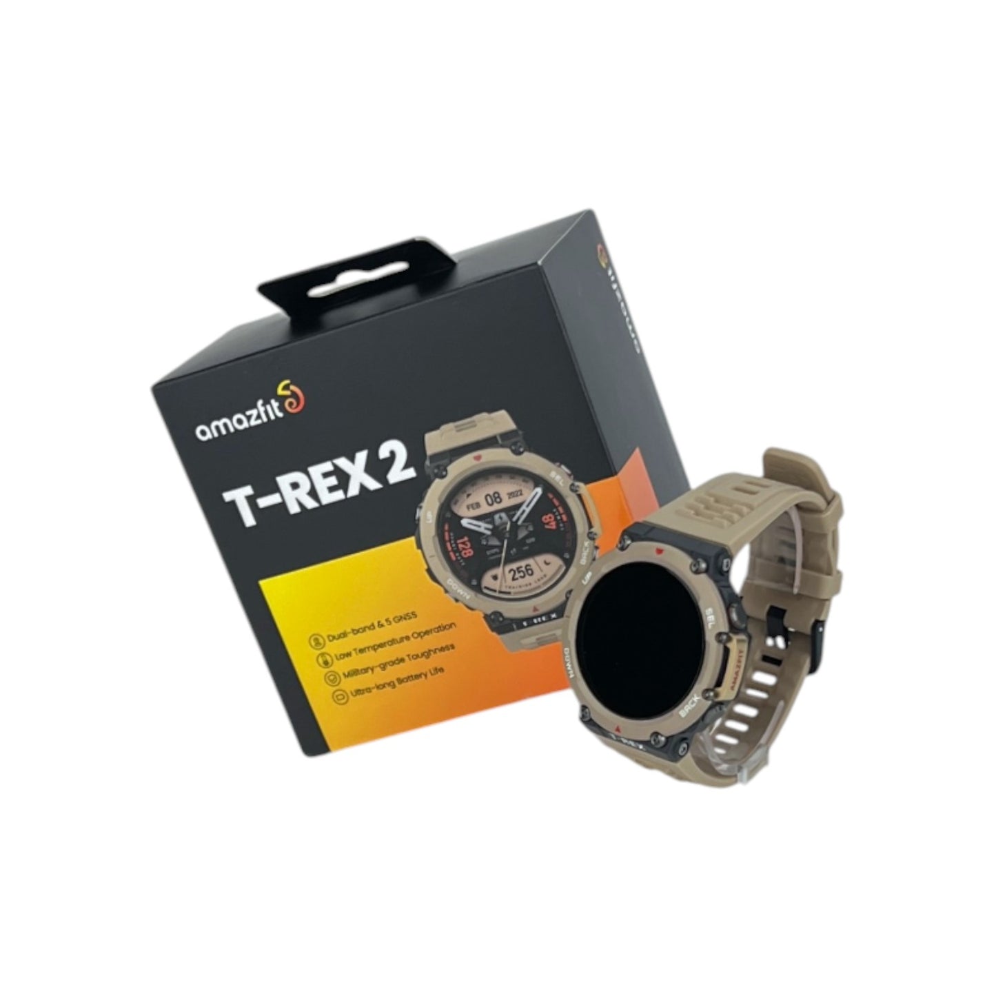 Amazfit T-Rex 2 Outdoor Fitnesstracker GPS 47mm Höhenmesser Barometer Kompass | Neu