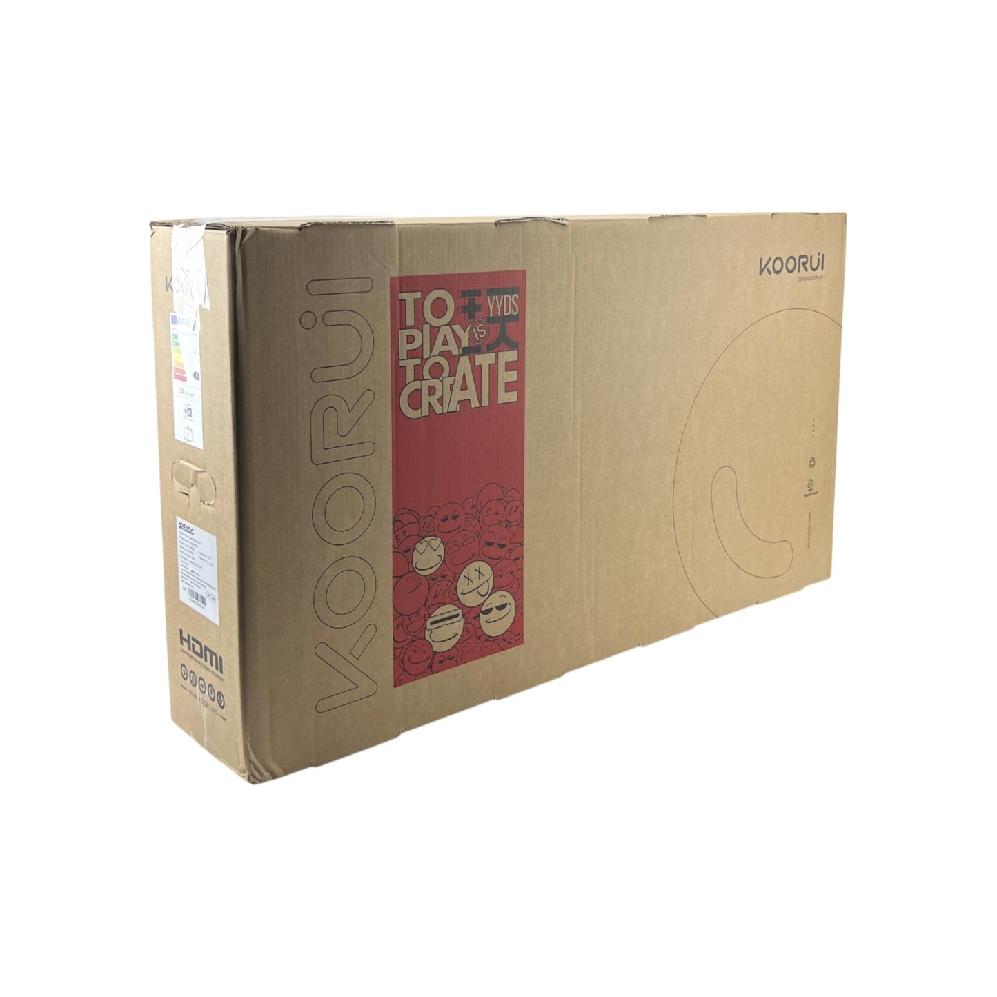 Koorui Curved Ultrawide Gaming Monitor 32 Zoll (81.3cm) 2K QHD 170Hz 1ms HDMI DP | Neu