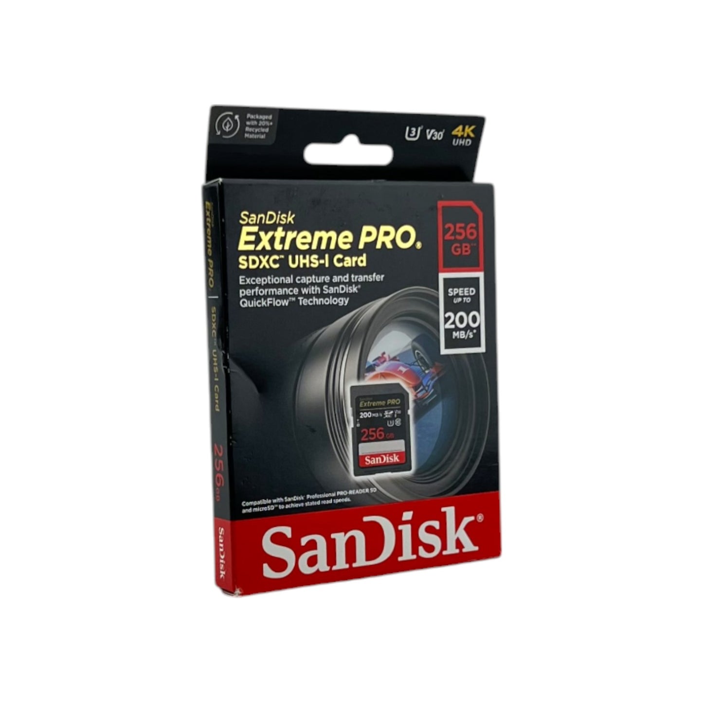 SanDisk Extrem PRO R200/W140 SDXC 256 GB Speicherkarte UHS-I 3 Class 10 | Neu