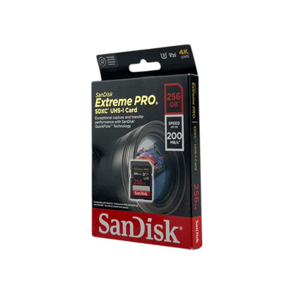 SanDisk Extrem PRO R200/W140 SDXC 256 GB Speicherkarte UHS-I 3 Class 10 | Neu