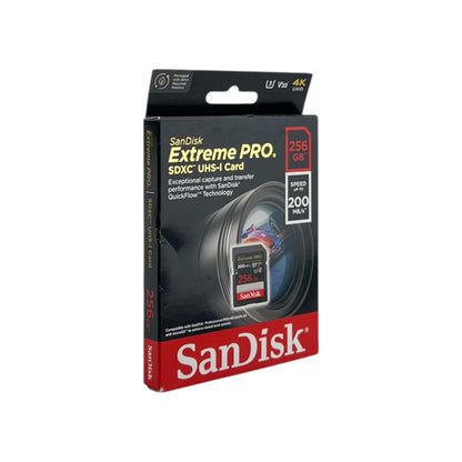 SanDisk Extrem PRO R200/W140 SDXC 256 GB Speicherkarte UHS-I 3 Class 10 | Neu