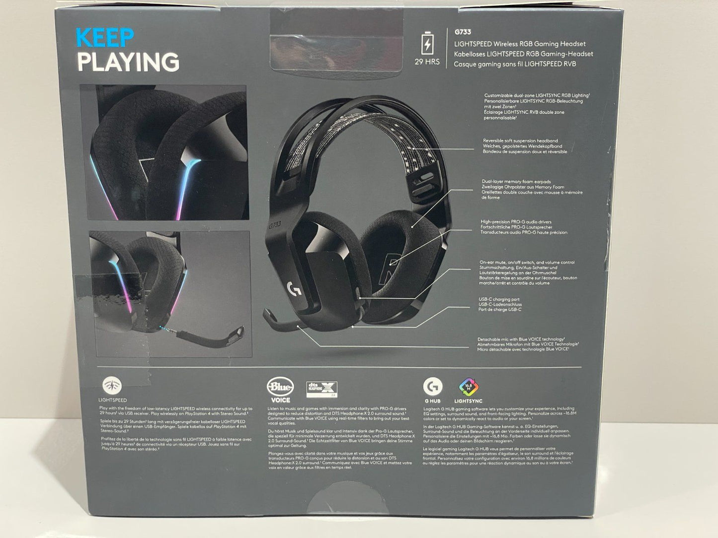 Logitech G733 Lightspeed Kabelloses Gaming Headset | Retourware