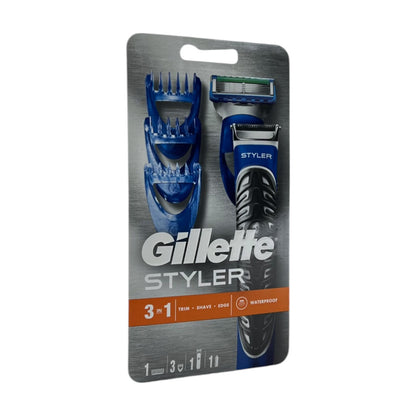 Gillette Fusion ProGlide Styler Rasierer Herren Trimmerklinge Blau Schwarz | Neu