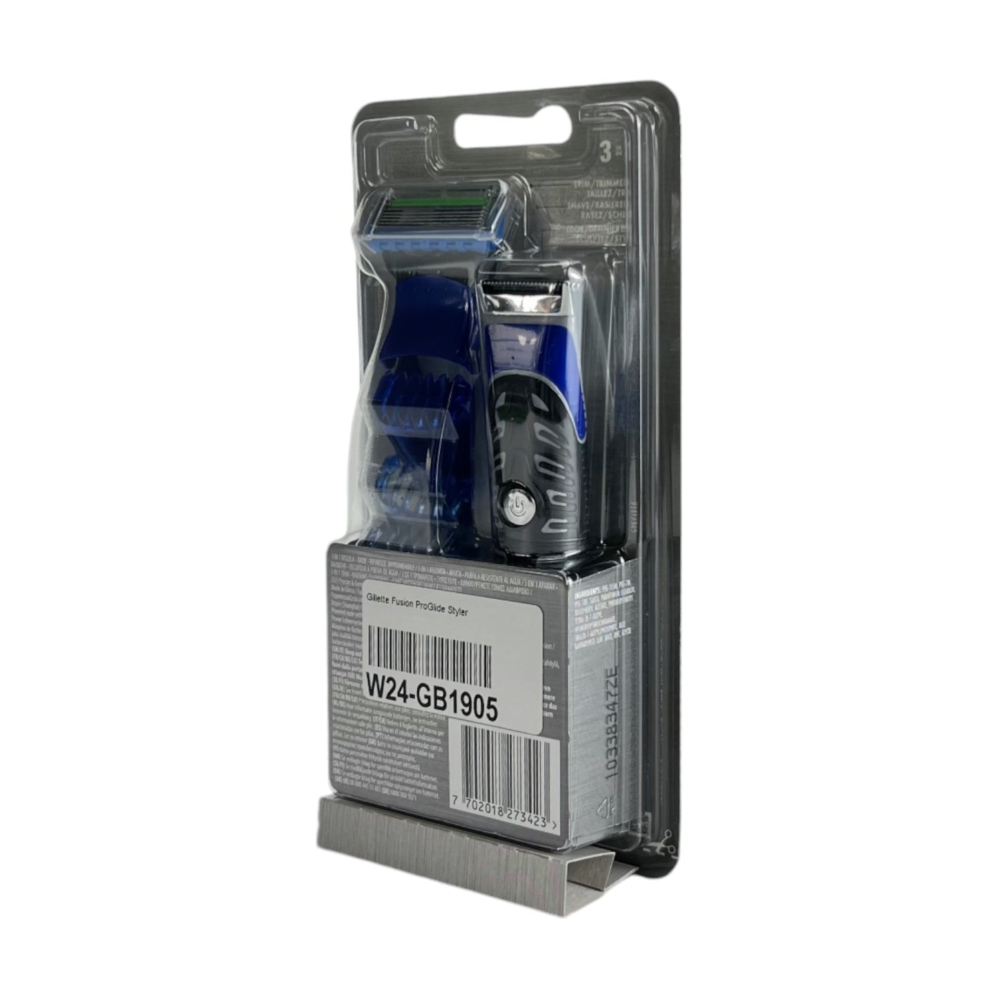 Gillette Fusion ProGlide Styler Rasierer Herren Trimmerklinge Blau Schwarz | Neu