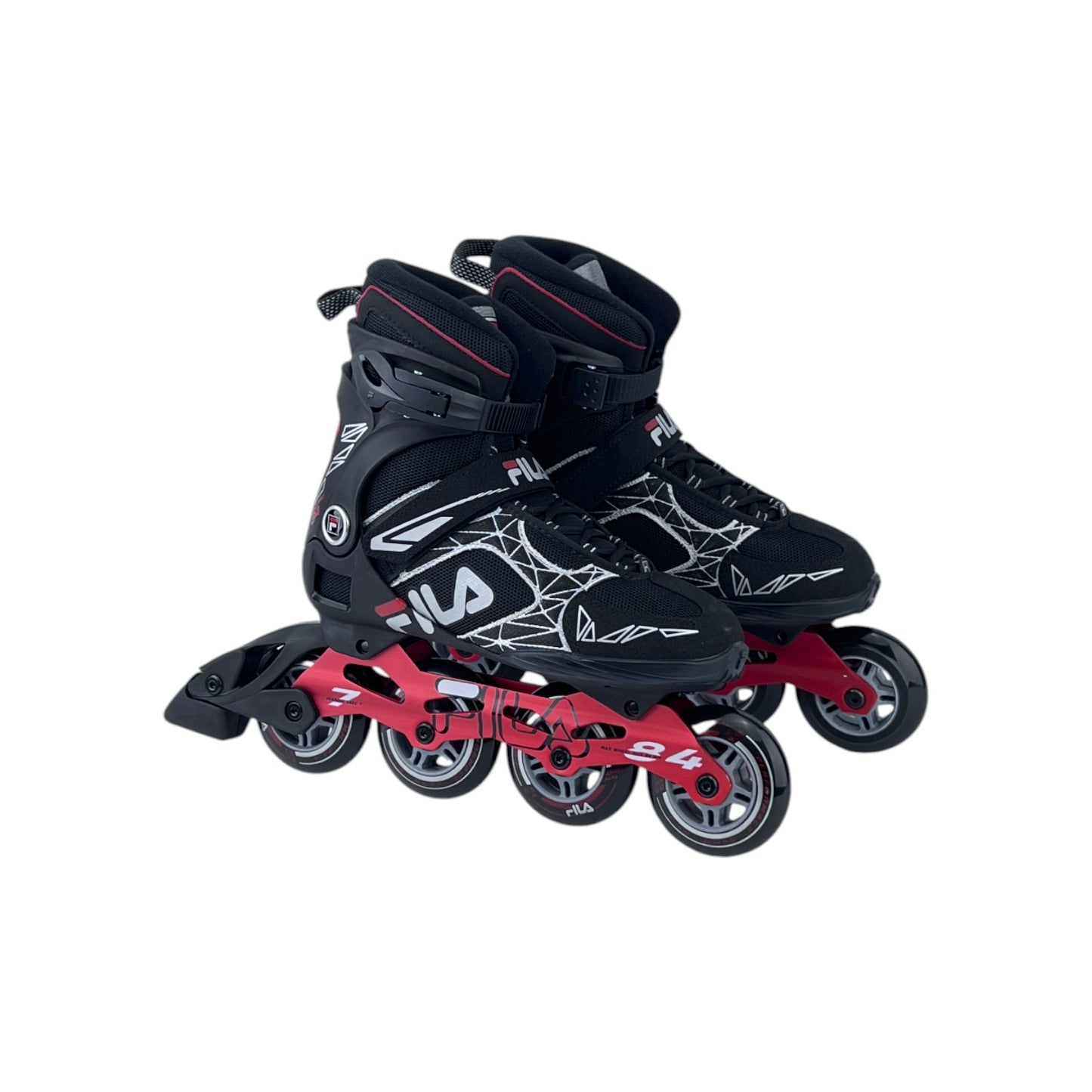 Fila Legacy Pro 84 Damen Herren Inliner Inlineskates Skates Schwarz/Rot 39 EU | Neu