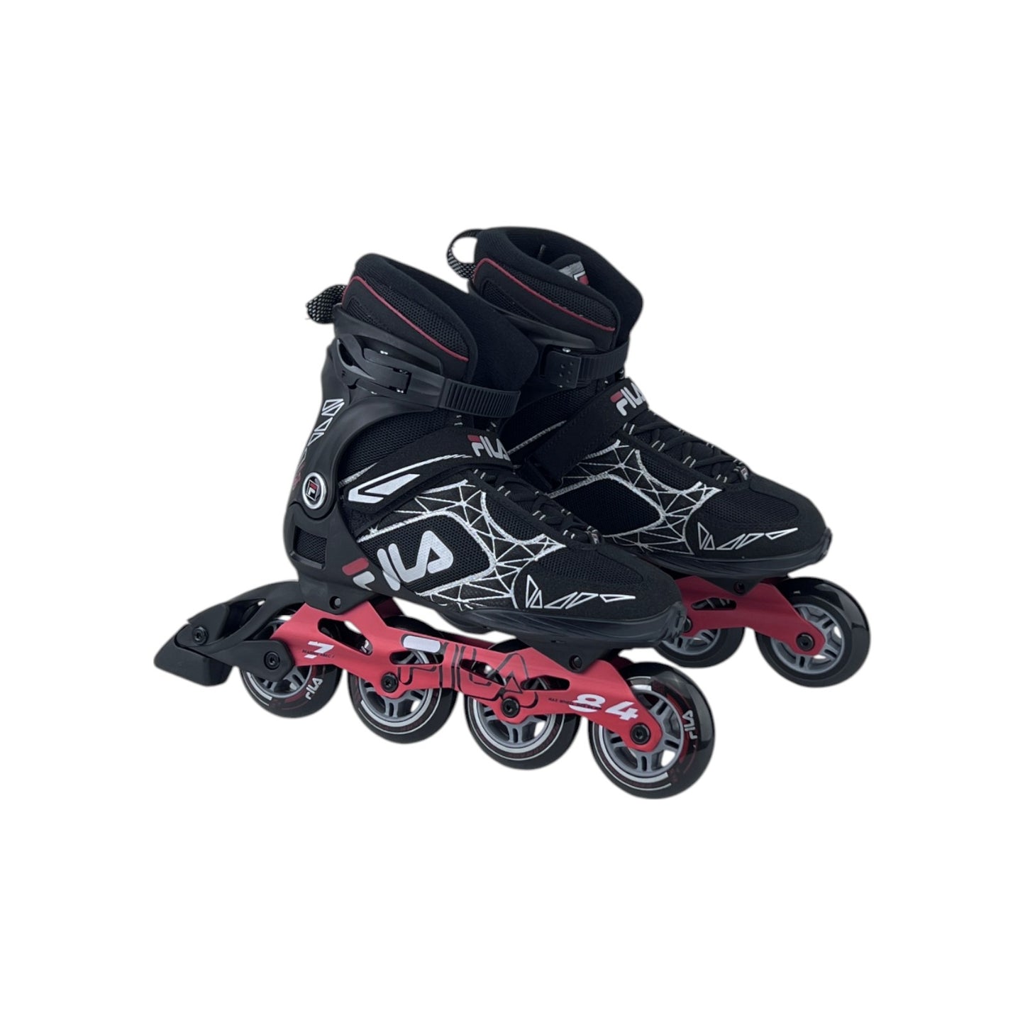 Fila Legacy Pro 84 Damen Herren Inliner Inlineskates Skates Schwarz/Rot 40 EU | Neu