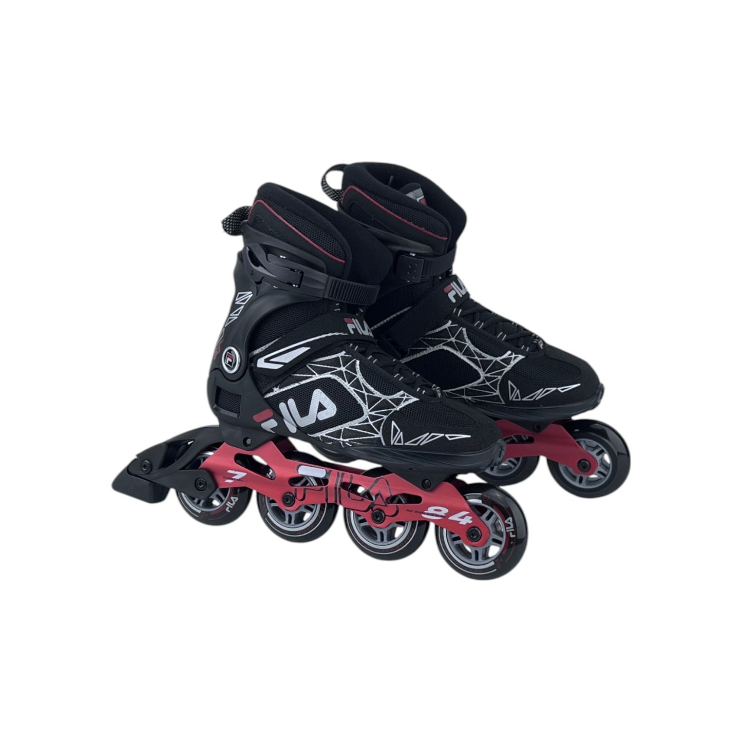 Fila Legacy Pro 84 Damen Herren Inliner Inlineskates Skates Schwarz/Rot 40 EU | Neu
