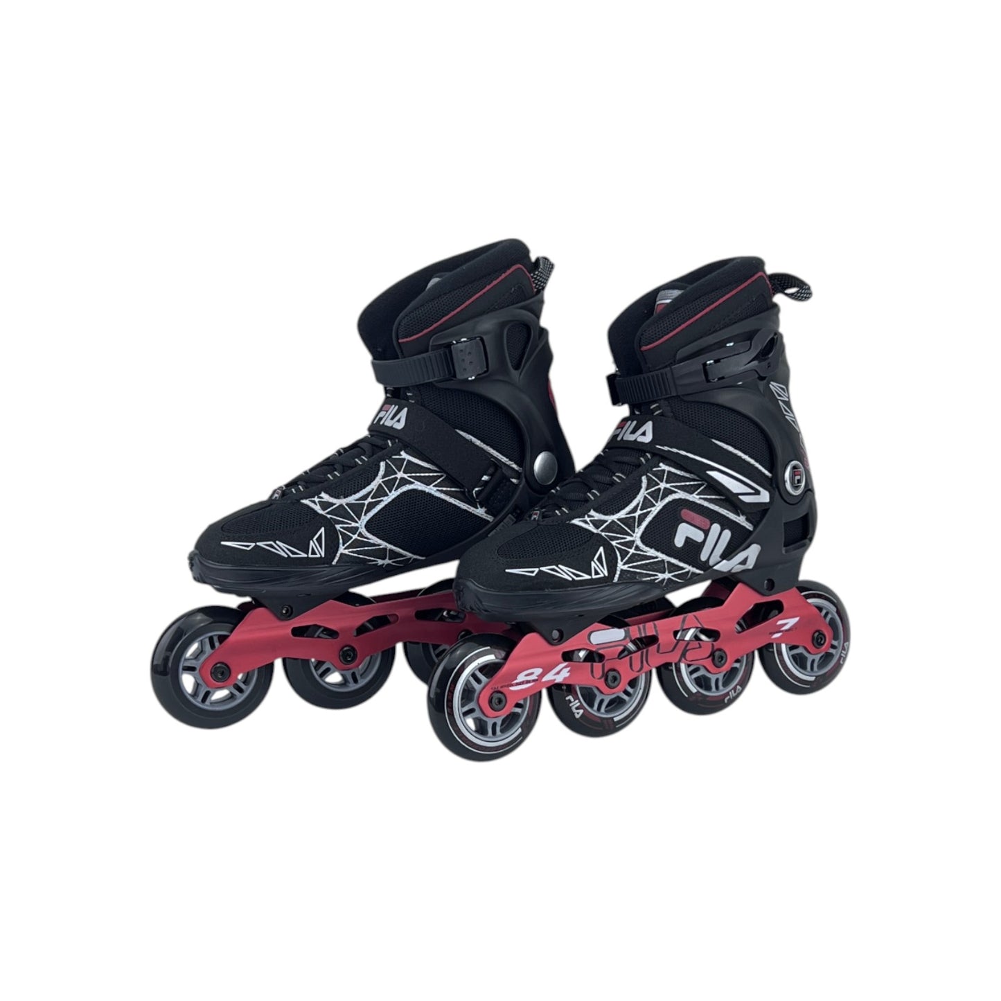 Fila Legacy Pro 84 Damen Herren Inliner Inlineskates Skates Schwarz/Rot 40 EU | Neu