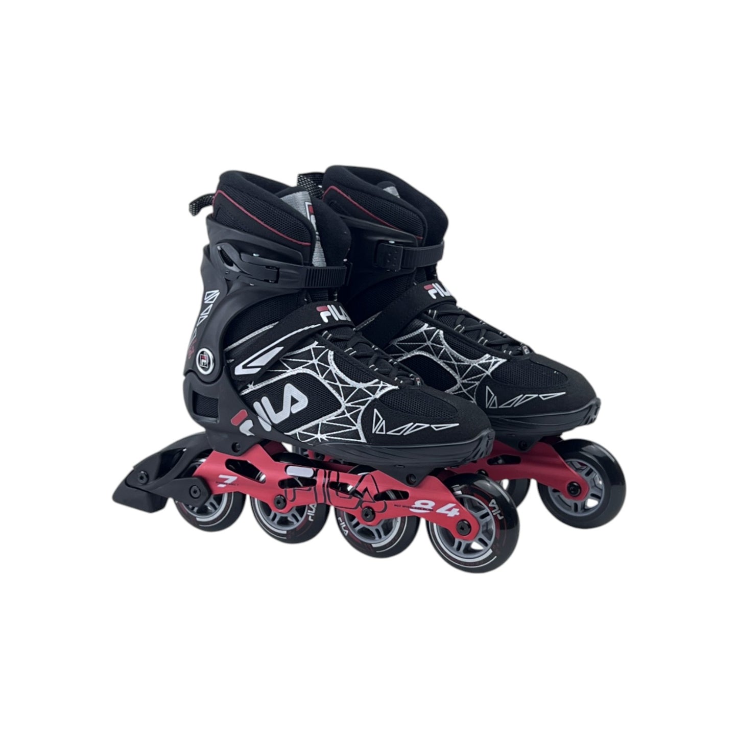 Fila Legacy Pro 84 Damen Herren Inliner Inlineskates Skates Schwarz/Rot 42.5 EU | Neu