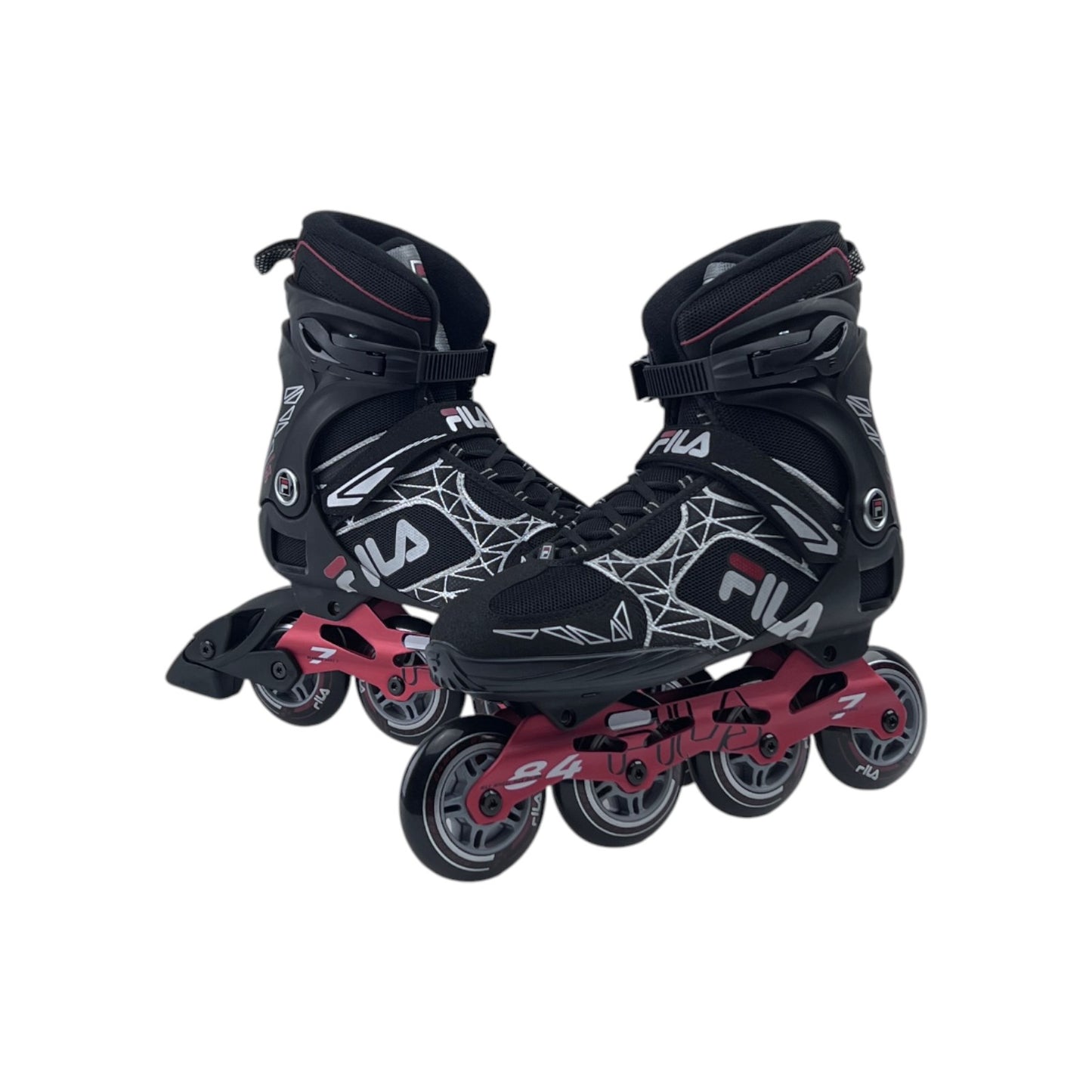 Fila Legacy Pro 84 Damen Herren Inliner Inlineskates Skates Schwarz/Rot 42.5 EU | Neu