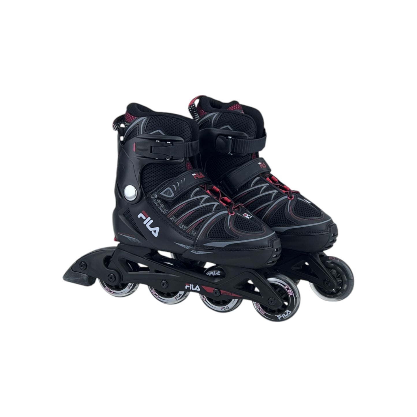 Fila Skates X-One Kinder Mädchen Jungen Inliner Inlineskates Schwarz/Rot 38-41EU | Neu