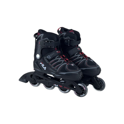 Fila Skates X-One Kinder Mädchen Jungen Inliner Inlineskates Schwarz/Rot 38-41EU | Neu