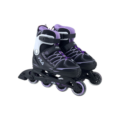 Fila Skates X-One Kinder Mädchen Inliner Inlineskates Schwarz/Lila 38-41EU | Neu
