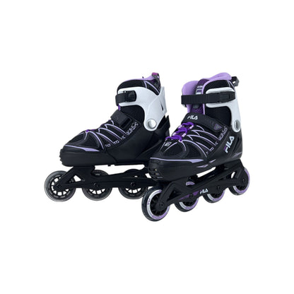 Fila Skates X-One Kinder Mädchen Inliner Inlineskates Schwarz/Lila 38-41EU | Neu
