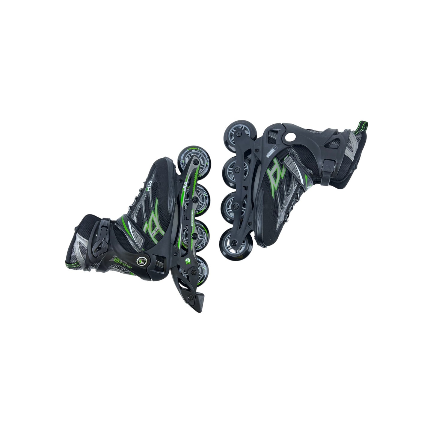 Fila Herren Damen Inlineskates Inliner Wave 84 schwarz-grün 47.5 EU | Retourware