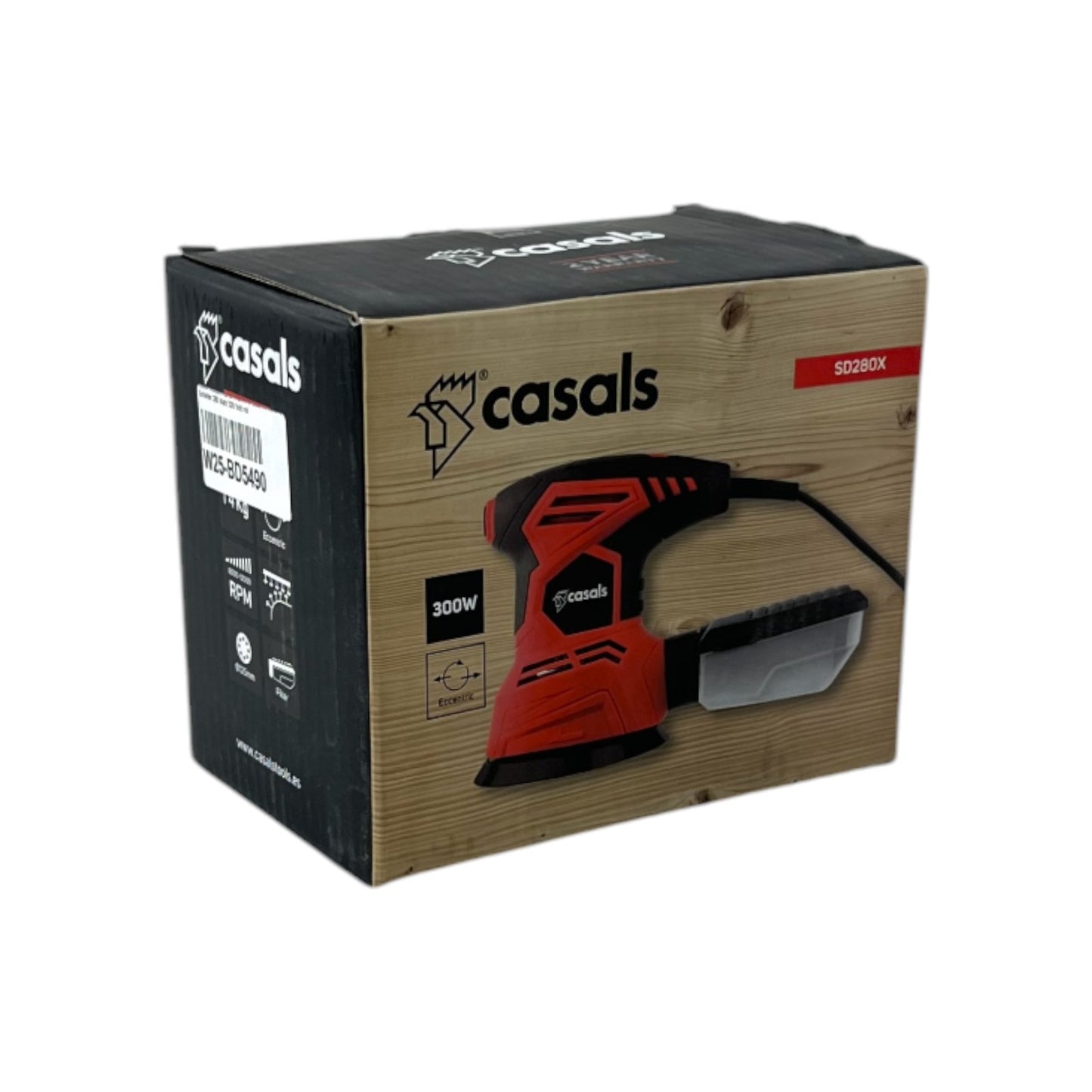 Casals SD280X Schleifmaschine Exzenterschleifer Schleifer 280 Watt 230 Volt rot | Neu
