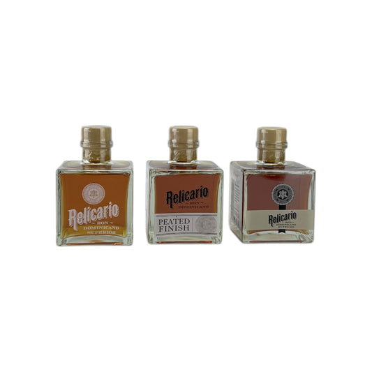 Ron Dominicano Rum Relicario Trio Pack Tasting Set 3x 0,2L Alkohol 40% Vol. | Retourware