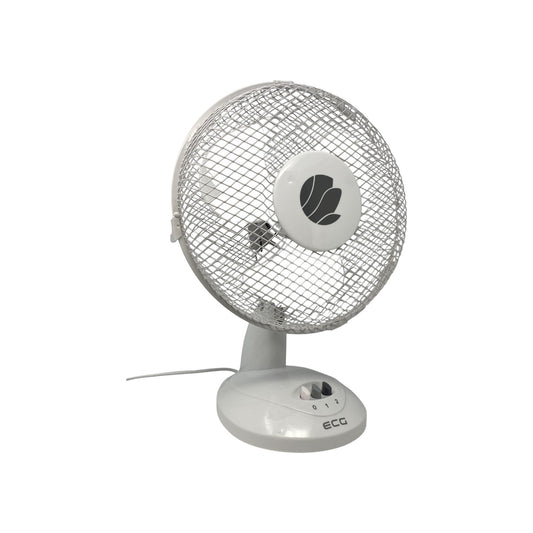 ECG FT 23a Tischventilator Ventilator Lüfter 23 cm 30 Watt 240 Volt Drehbar Weiß | Retourware