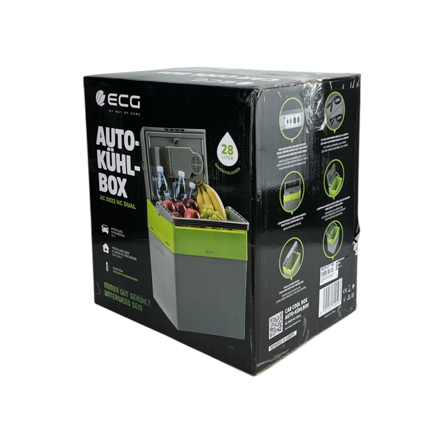 ECG AC3022HC Kühlbox Dual Mobile 28 Liter Dualbetrieb Auto Kühl-/Heizfunktion | Retourware