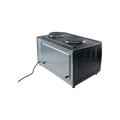 Tristar OV elektrischer Kochplatten Minibackofen 3100W 38L Umluft Timer Schwarz | Retourware
