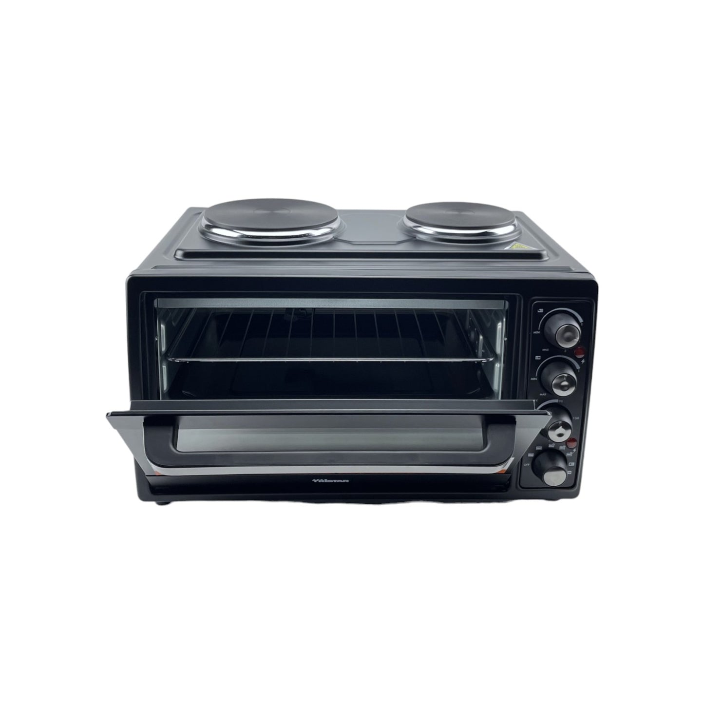 Tristar OV elektrischer Kochplatten Minibackofen 3100W 38L Umluft Timer Schwarz | Retourware