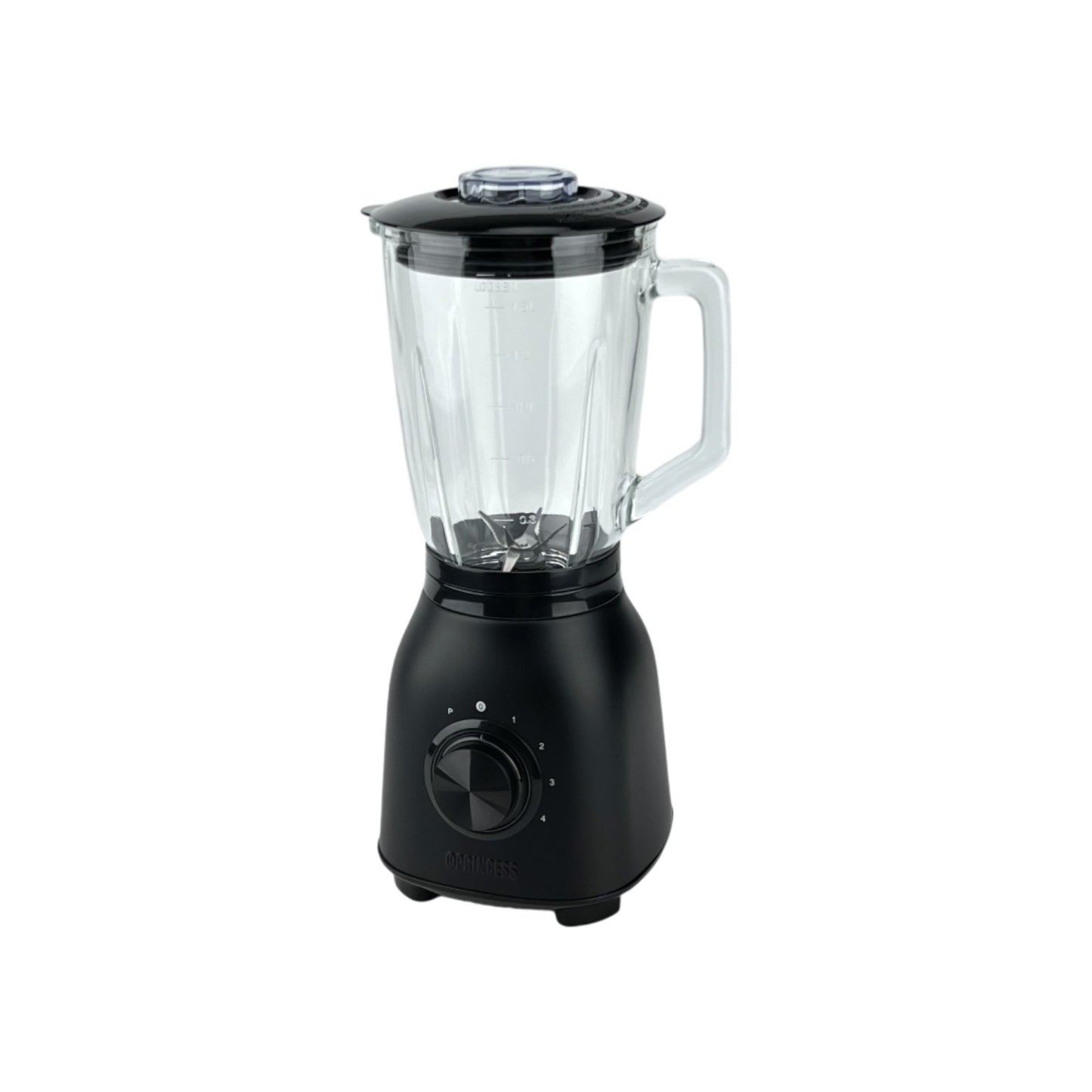 Princess Standmixer Black Steel 4 Stufen Impuls-Funktion 6 Klingen 1000W 1.5L | Retourware