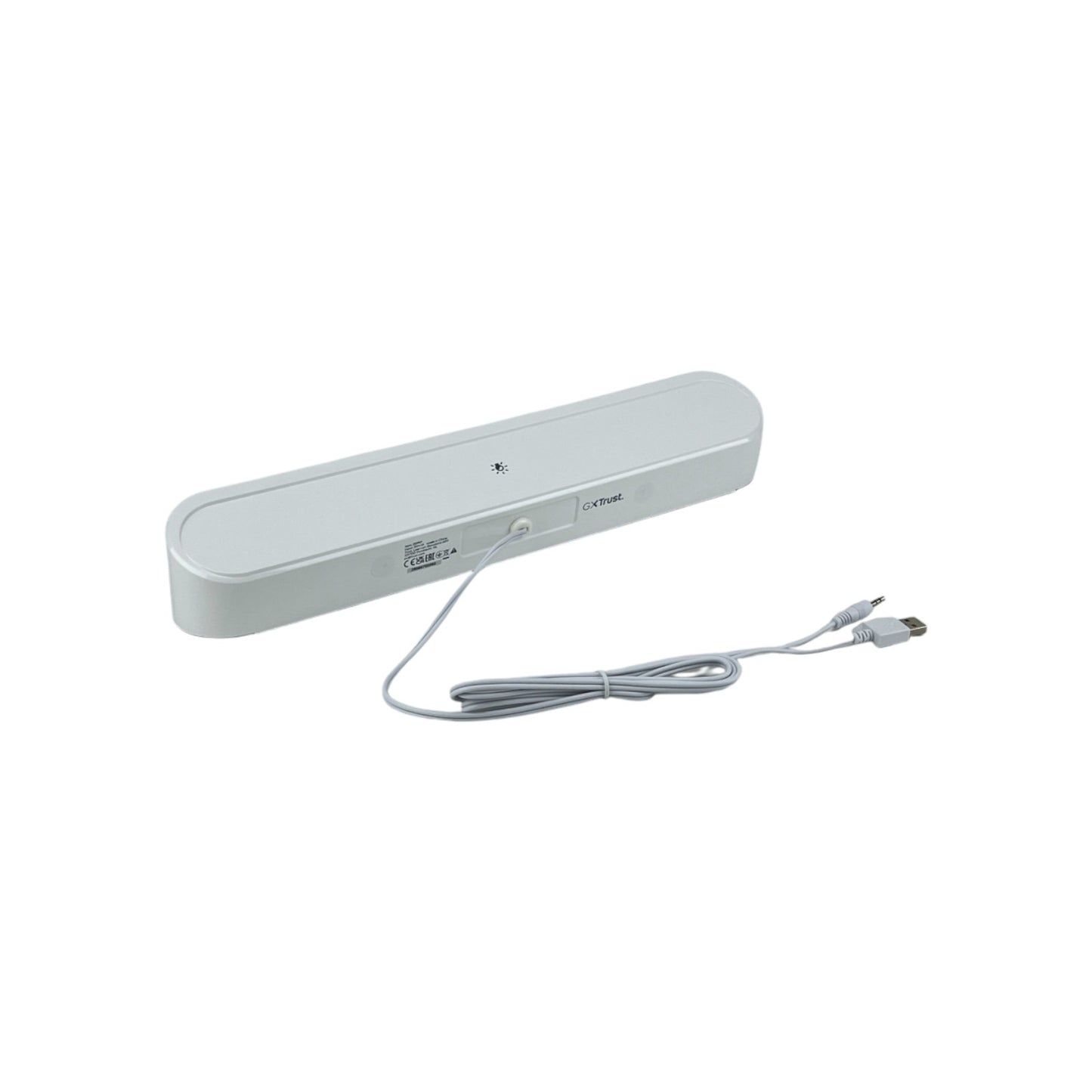 Trust Gaming GXTrust 1619W Rhox PC RGB LED Soundbar 12W USB 3.5mm AUX Weiß | Neu