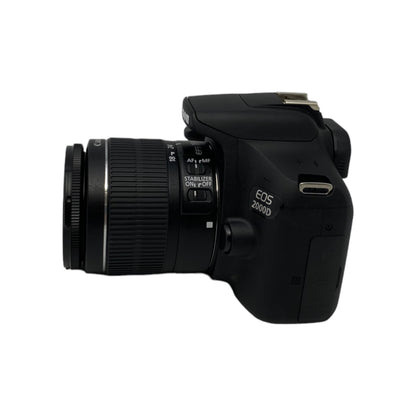 Canon EOS 2000D Spiegelreflexkamera Objektiv EF-S 18-55 mm Value-Up Kit Schwarz | Retourware