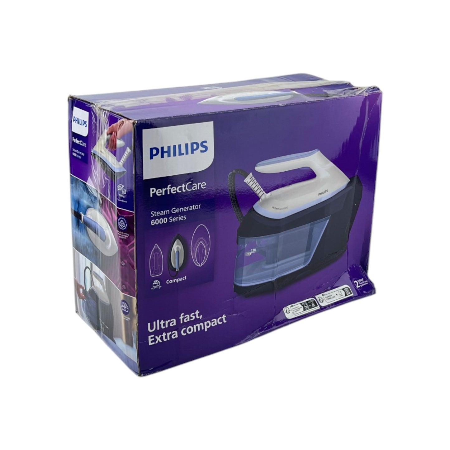 Philips Perfect Care Dampfbügelstation 6000 Series 2400W 6.5bar SteamGlide | Retourware