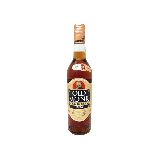 Old Monk Gold Reserva 12 Jahre Rum Spirituose 1x 0,7 l Alkohol 42,8% vol. | Neu
