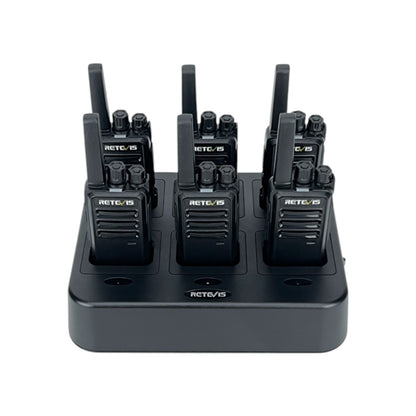 Retevis RT668 Funkgeräte Set Walkie Talkie Headset 6 Wege Ladegerät PMR446 | Neu