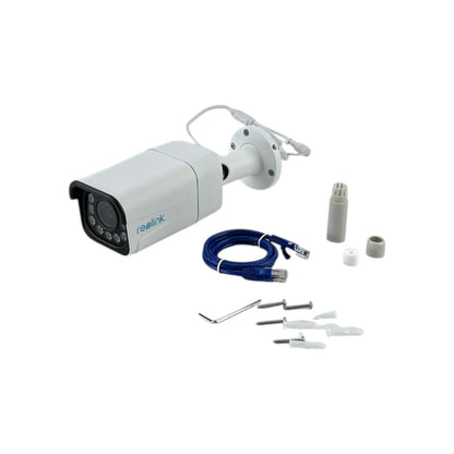 Reolink 4K Smarte PoE IP Kamera Outdoor Personen-/Autoerkennung 5X Zoom Weiß | Neu