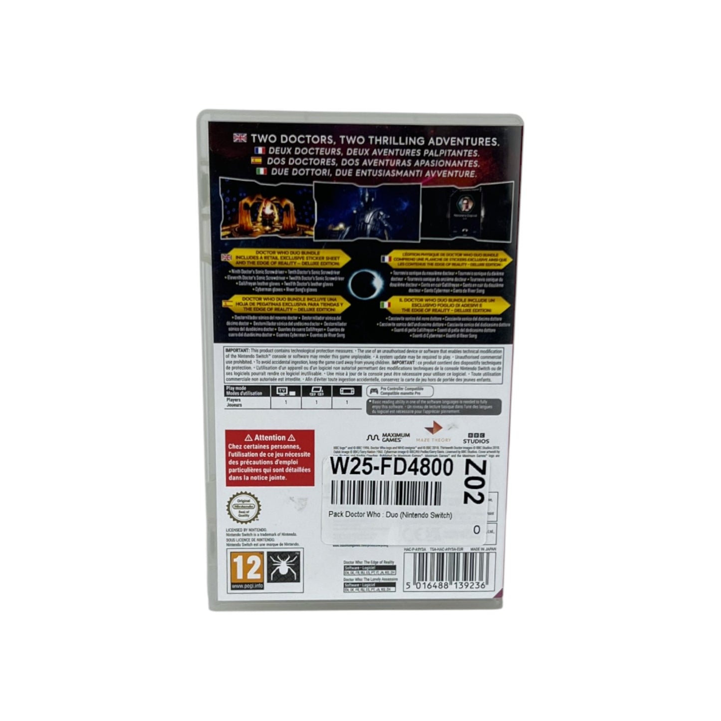 Doctor Who: The Edge of Reality & The Lonely Assassins Nintendo Switch FSK: 18 | Retourware