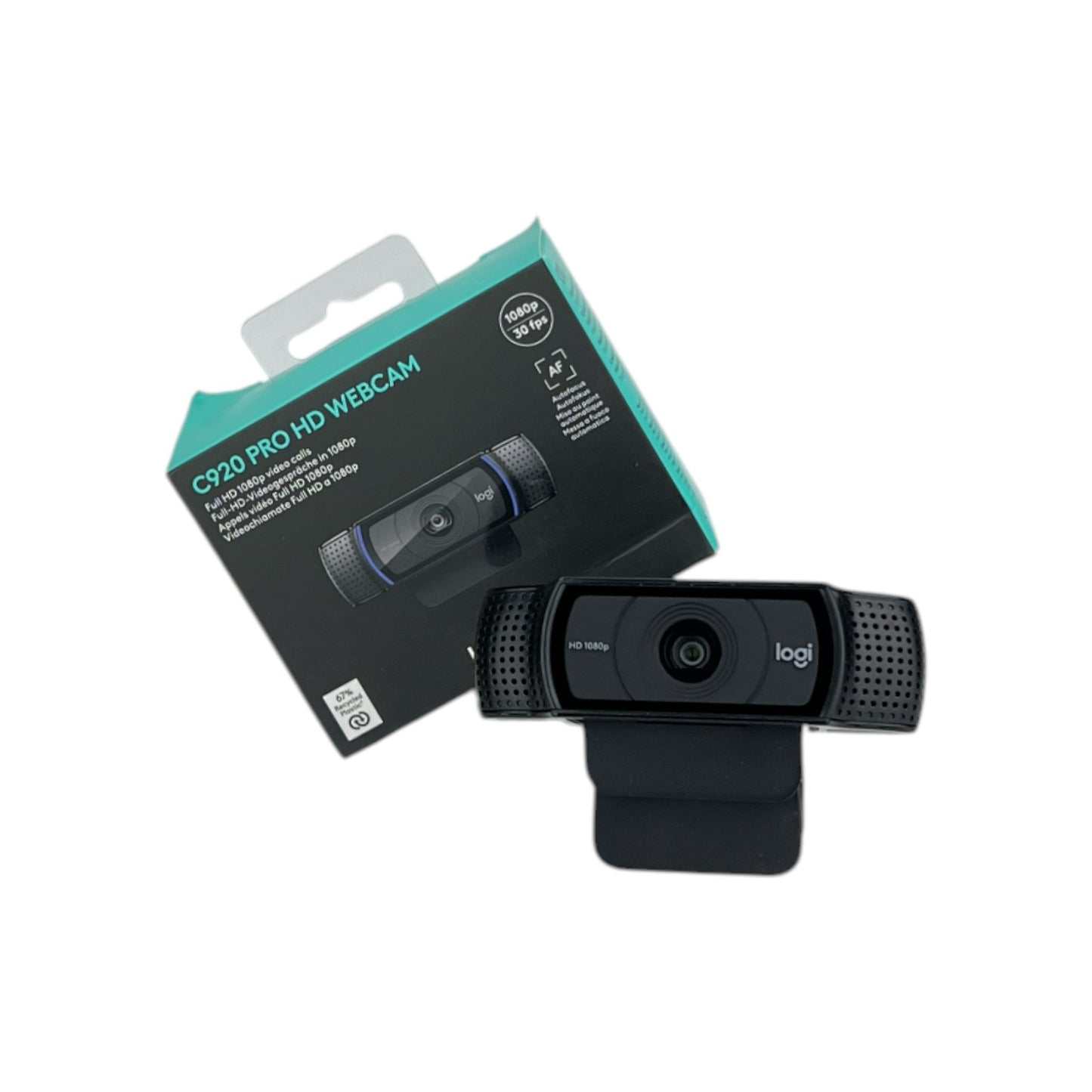 Logitech C920 HD PRO Webcam Full-HD 1080p 78° FOV Belichtungskorrektur USB-A | Neu