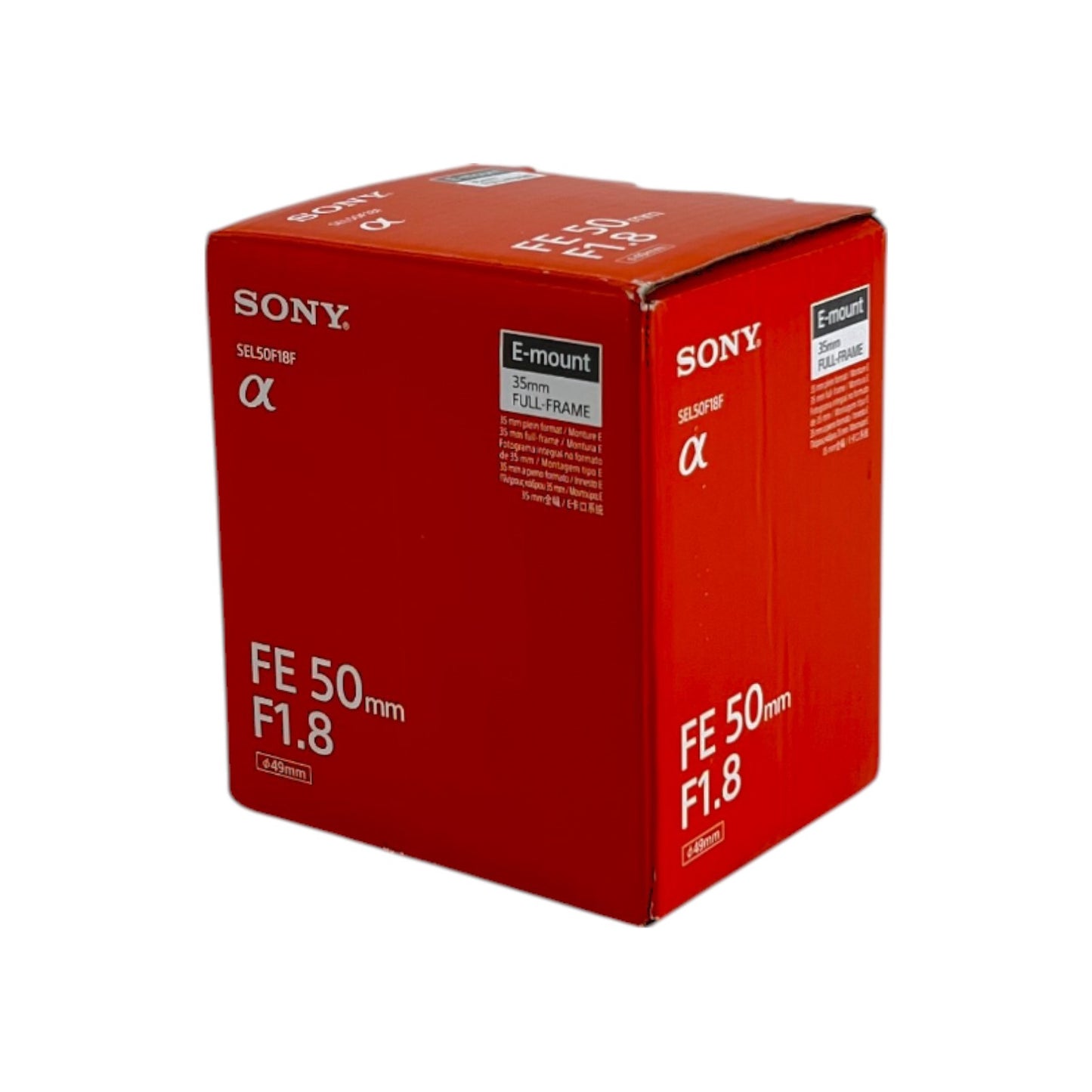 Sony SEL-50F18F Standard Objektiv 50 mm f/1.8 Vollformat Sony E-Mount schwarz | Neu