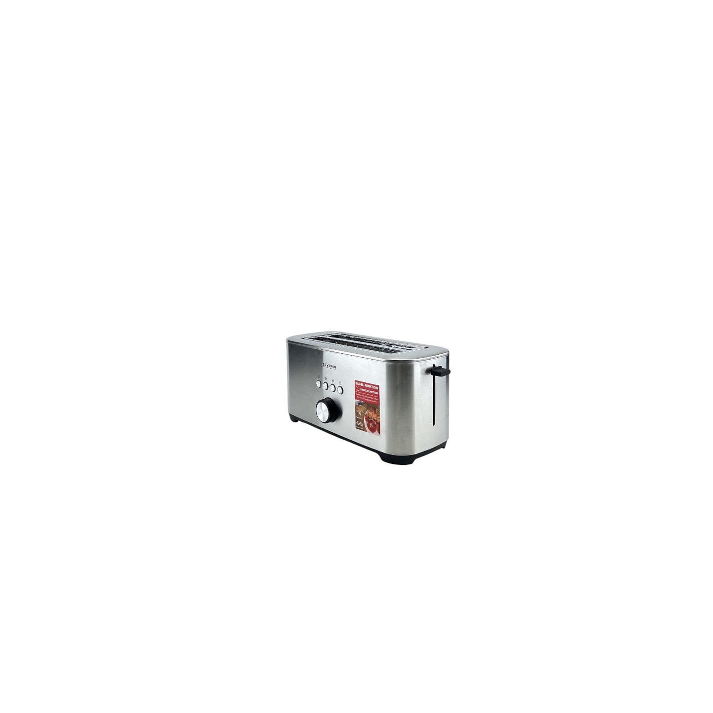 Severin Langschlitztoaster 4 Scheiben 7 Stufen Bagel-Funktion 1400W Edelstahl | Retourware