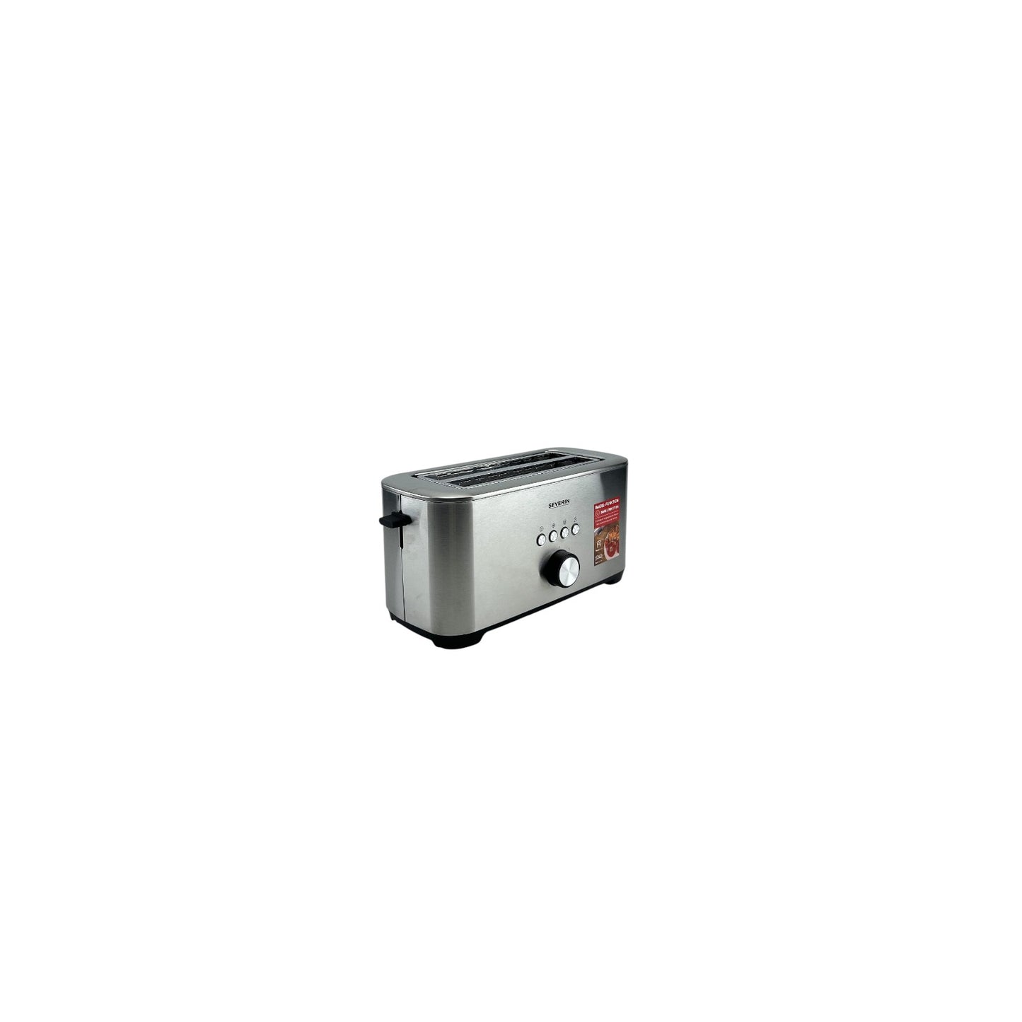 Severin Langschlitztoaster 4 Scheiben 7 Stufen Bagel-Funktion 1400W Edelstahl | Retourware